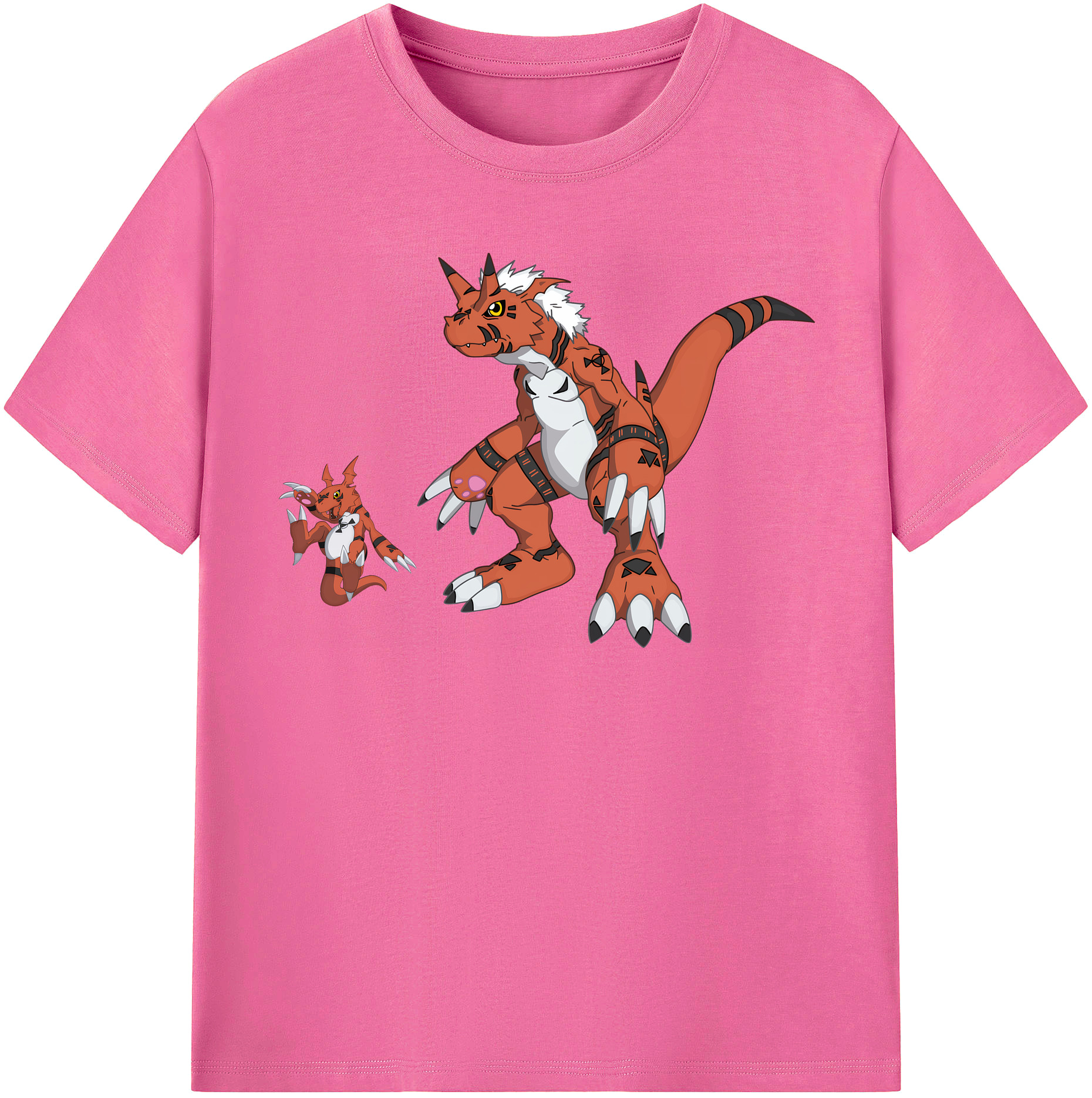 （画像用） Digimon デジタルモンスター/デジモン レディースカジュアルプリントTシャツ（綿100％）